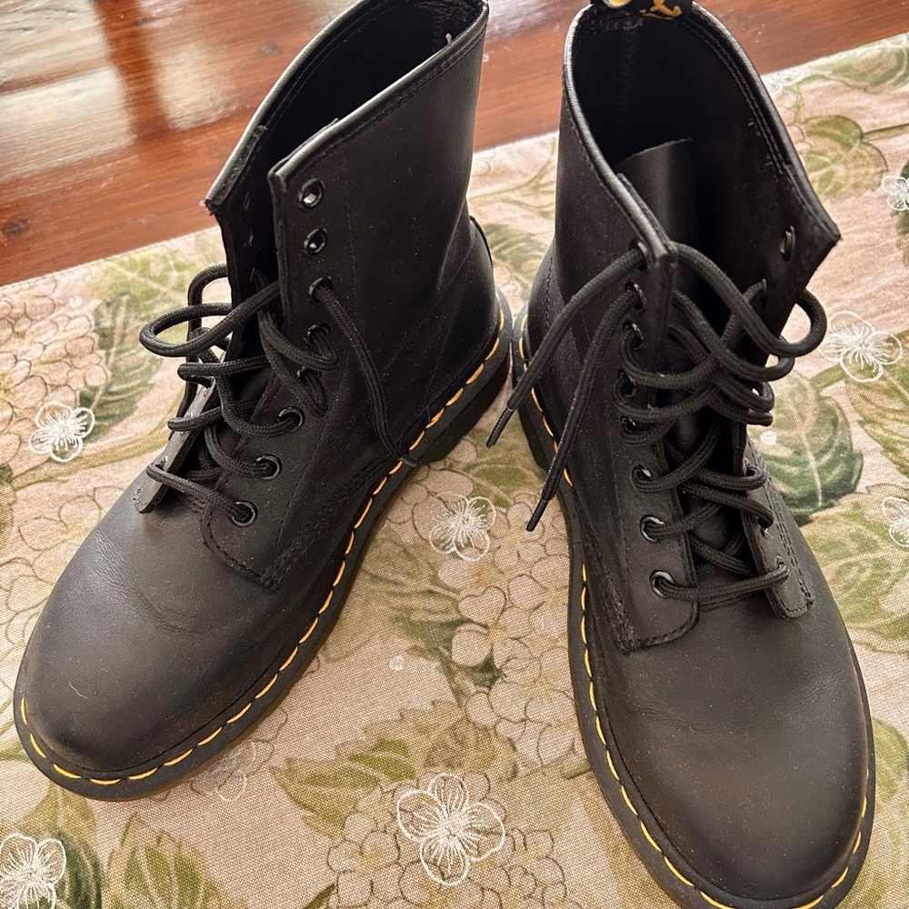 Dr. Martens Black Leather Boots